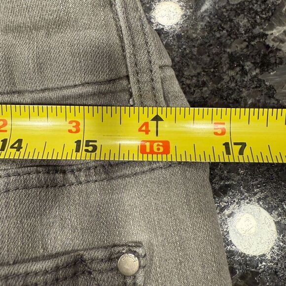 Chico's Gray Jeans with Yellow Floral Embroidery - Picture 6 of 7